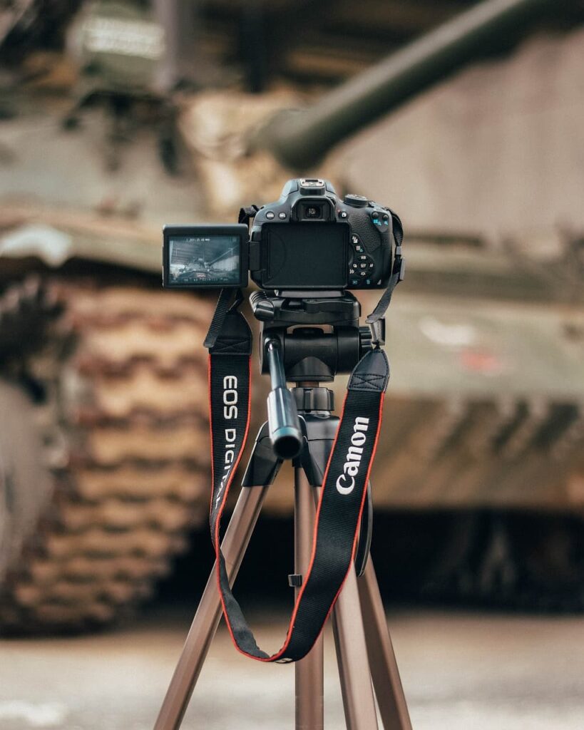 Camera On Tripod